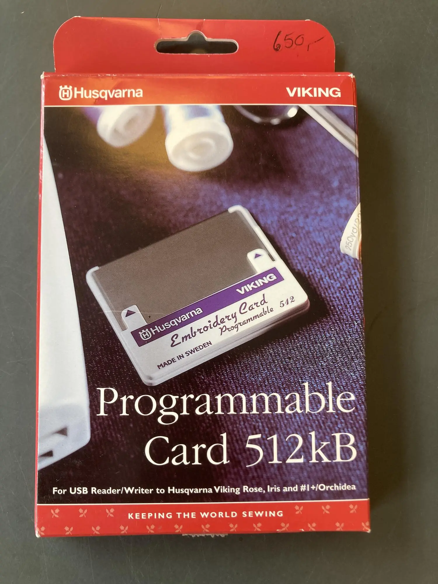 Husqvarna Viking 512 KB Programmable Re-writable Embroidery hot Card