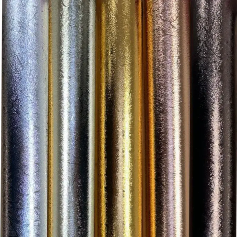 Textured metal craft 5 farver med 2 ark transfer